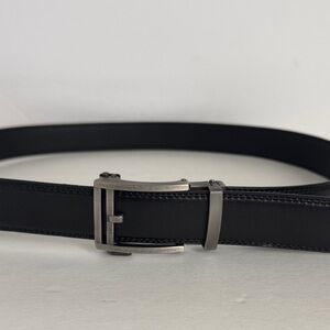 Men's Black Leather Ratchet comfort click 1 3/8” Belt